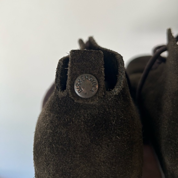 Brown BIRKENSTOCK Suede Leather Oxfords Comfort 38 EU L7 - 7.5 Made in GERMANY - Picture 4 of 9